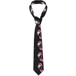 OdDdot Kleurrijke Patroon Mannen Polyester Mode Print Tie Geweldig Voor Business Dagelijks Werk Bruiloft Feest Dansen Geschenken Etc, Hallo Bril Flamingo, Eén maat