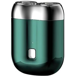 Mini-Shave Elektrisch scheerapparaat, roterend dubbel scheerapparaat, draagbaar mini-elektrisch scheerapparaat voor mannen, reisscheerapparaat, oplaadbaar USB-batterijscheerapparaat voor thuis en op