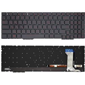 Laptoptoetsenbord voor FZ53 FZ53V FZ53VD FX53 FX53V FX53VD FX553 FX553VE FX553VD FX73 FX73V/VD FX753 FX753V/VD(RU Red Word Backlit)