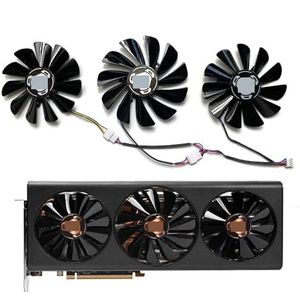 Voor XFX voor Radeon RX5600XT 5700 5700XT 6GB THICC III Ultra Snow Wolf Overseas Edition grafische kaart vervangende ventilator(Left-fan)