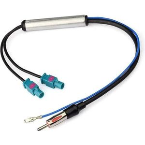 Audio- & videoantennes voor auto Auto Speciale Radio Antenne AM/FM Audio Signaalversterker Dubbele Fakra RF Antenne Adapter Geschikt Voor AUDI 18.1' Autoradio Antenne