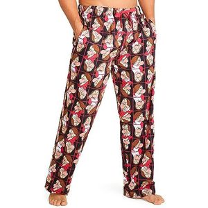 Disney Nightmare Before Christmas Heren Pyjama Bottoms PJ's Mannen Tieners S-3XL Baby Yoda Lounge Wear Broek Heren Geschenken, Rode Grumpy, L