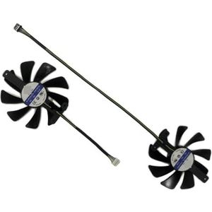 2 stuks CF9015H12S FY09015M12LPA, GPU-kaartventilator, voor ZOTAC voor GeForce voor RTX 2080 Ti 11GB Twin, 2070(1 Set CF9015H12S)