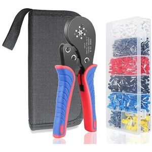 Zeshoekige Adereindhuls Krimptang, 16-6 Adereindhulzen En Draadhuls Gebruikt For 28-5 AWG Kabeleindhulzen Nauwkeurig Krimpen(16-6 2000pc bag)