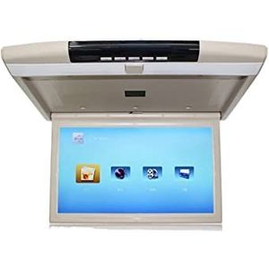 Draagbare dvd-speler voor videospelers op hoofdsteunen in auto's Auto Dak Mount Monitor 17 Inch HD Lcd-scherm Auto Video Player MP5 Display 1080 P Auto Plafond TV USB FM HDMI Speaker Link met HD-roter