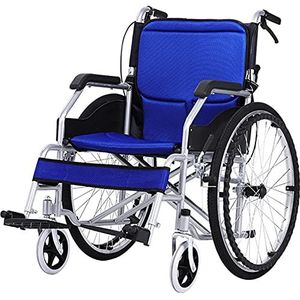 Rolstoelen Opvouwbare handmatige rolstoel Lichtgewicht, multifunctioneel Volledig liggende plat liggende rijrolstoel voor rolstoelen en buggy's met speciale behoeften