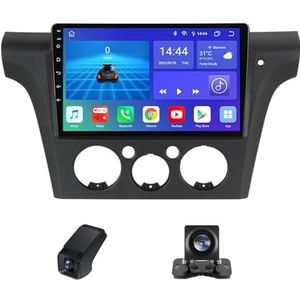 Android autoradio 2 Din geldt voor Mitsubishi Outlander 1 2002-2008 met Draadloze Carplay Android Auto GPS Navi WiFi 9 inch met Bluetooth FM+ Achteruitrijcamera/Stuurwielbediening(X1)
