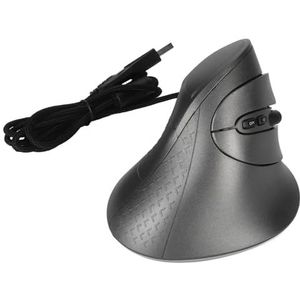 Bekabelde Verticale Muis, Ergonomische Verticale Muis, Macroprogrammering, 7 Programmeerbare Knoppen, 11 Verlichtingsmodi, Plug and Play voor Game Player voor (GRAY)