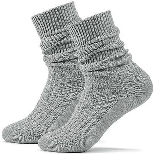 Stockerpoint Heren Traditionele Beierse Sokken pak van 1 (model: OC-Ludwig) Grijs 39-42