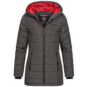 Geographical Norway Winterjas voor dames, parka, damesjas, D-457, antraciet, XXL