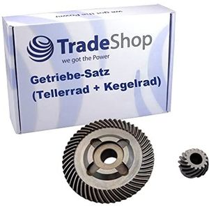 Trade-Shop versnellingsbakset (schijfwiel + kegelwiel) compatibel met Bosch GWS 20-180, GWS 18-230, GWS 19-230, GWS 20-230, GWS 21-230 haakse slijper