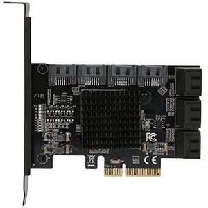 10 Poorten PCIE Naar SATA3.0 Adapterkaart, 6Gbps PCIE 4X Naar 10 Poorten SATA3.0 Multi-poort Harde Schijf Adapterkaart, Harde Schijf Uitbreidingskaart, voor Windows voor Linux voor OS X