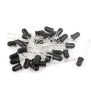 RLZQSGOT diode 30 Stks Audio Kabels 5mm Zwart Hoofd Licht Sensor Detector Digitale Coaxiale Kabels Lichtgevoelige Diode