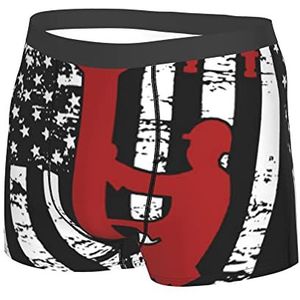 501 Retro Us Flag Lineman Heren Boxers Shorts Sneldrogend Atletisch Ondergoed Klassiek Ondergoed Trunks Comfortabele Boxers Trunk, Boxer Slips 532, L