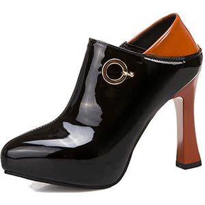 StyliShoes Elegante damesschoenen met hoge hakken, avondschoenen, zwart, 48 EU