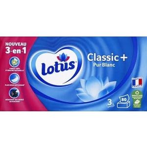 Lotus Lotus Classic + 80 zakdoeken, doos met 80 zakdoeken
