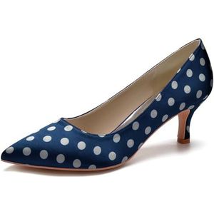 SYDZSW Sexy Hakken Schoenen Partij Bruids Hakken Puntige Teen, Dack Blue, 43 EU