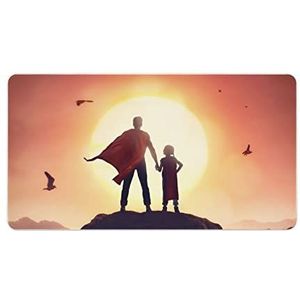 My Dad Is A Hero Mode Bureau Muismat Antislip Gaming Muismat Accessoires Decor 40X75cm