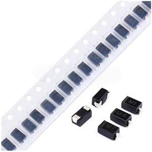 100 stuks Schottky-diode M1 M4 M7 S1M S2M S3M SS12 SS14 SS16 SS24 SS26 SS36 SS54 SS110 SS210 RS1M US1M SMD snelschakeldiode(RS1M)