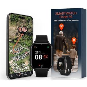 PAJ SMARTWATCH Finder 4G - GPS Tracker, SOS Alarm, Camera, Spraakberichten, Real-time Tracking, Waterdicht, Eenvoudige Bediening, Veiligheid Dankzij Horloge voor Kinderen, Ouderen, Dementie