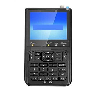 Satellietzoekers Digitale signaalzoeker SP 2100 3,5 inch High Definition TFT LCD-scherm DVB-S2-receptor for satellietsignaalmeter LCD-scherm met meter met satellietdetectie