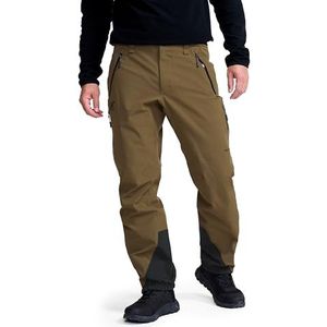 RevolutionRace Cyclone 3L Shell Pants voor Heren, Waterdichte Broek met Recco-reflectoren voor Wandelen, Dark Olive, L
