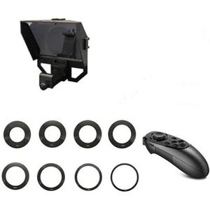 Teleprompter, Mini Teleprompter Portable Inscriber Mobile Artifact Video met afstandsbediening for telefoon en opname, Online onderwijs livestreaming(XT-3)