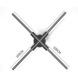 100 cm 3D Hologram Projector Fan Commerciële Reclame Holografische Ventilador Holografico Led Holograma Projetor
