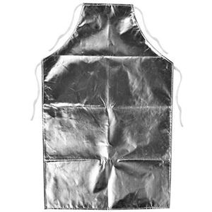 Tiiyee Hittebestendige schort, 1000 ° C brandwerende thermische isolatie aluminiumfolie barbecueschorten perifere preventie pak hoge temperatuur werkende beschermende producten voor keuken koken werk