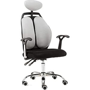 Computer Stoel Bureaustoel Werkstoel Computer Stoel Thuis Games Stoel Kan Lounge Stoel Personeel Stoellift Bureaustoel Draaistoel Student Seat Directiestoel Bureaustoelen (Color : Black+grey)