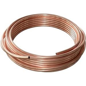 Zachte koperen buis, opgerold, Koperen buis 1 meter for airconditioning, waterleidingen, doe-het-zelf modelingenieur, 3-19 mm buitendiameter(3x1mm)