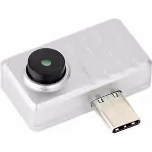 Fcuajdkq Thermische camera voor pc/telefoon met 80 x 62 resolutie, 90 ° kijkhoek, 25 beelden, met type C-aansluiting, infrarood warmtebeeldcamera.