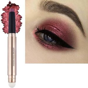 Metiplou Oogschaduw, rode eyeliner, eyeliner voor oogmake-up, crème, zachte glans, donkere glans, licht, mat, single crayon, primerpalet, hypoallergeen, natuurlijk, waterdicht, oogschaduw