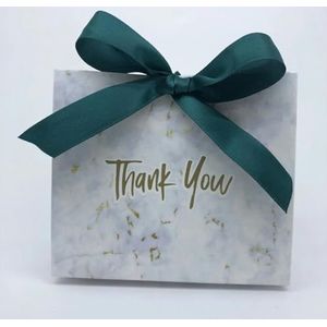 Nieuwe Creatieve Mini Grijze Marmeren Geschenktas Box voor Feest Douche Papier Chocolade Dozen Pakket/Bruiloft Gunsten Snoep Dozen-groen-10st