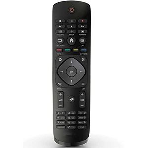 Vervangende afstandsbediening geschikt voor Philips 22PFH4109 22PFK4000 24PHT4000 24PHT4031 32PFT4131 32PHH4100 32PHT4100 32PHT4101 40PFH4200 48PFK5109 50PFT5. 100 liter