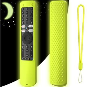 voor Xiaomi XMRM-ML Afstandsbediening Siliconen Hoesje, Afstandsbediening Siliconen Beschermende Huid Sleeve Anti-Drop met Lanyard voor Xiaomi XMRM-ML Afstandsbediening (Luminous Green)