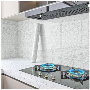 XUCZHAI Keuken Oliebestendige Film 40cm Breedte Marmer Zelfklevend Behang Vinyl Muurstickers Waterdicht Contact Papier Voor Keuken Decoratieve Film Home Decor Voor Keuken Aanrecht (YT201)