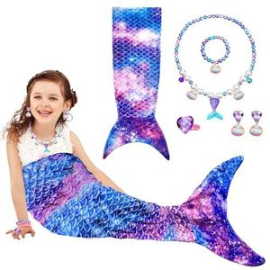 Zeemeermindeken, zeemeerminvin-deken met halsketting, alle seizoenen, zachte zeemeerminstaart, deken, zeemeerminnendeken voor meisjes, knuffeldeken, zeemeermin voor Kerstmis, 130 - 170 cm
