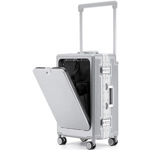 Koffer 20""24"" inch retro spinner rolbagage laptop trolley koffertas op wielen (Color : A, Size : 24inch)