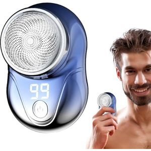 Draagbare elektrische, Miini elektrische scheerapparaten voor mannen | Waterdicht, USB oplaadbare elektrische met led-display, heren elektrisch voor reizen, thuis