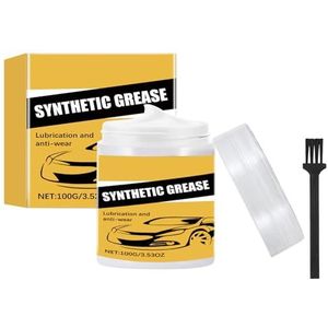 HASAIKA Synthetisch smeervet, multifunctioneel vet, auto-onderhoudsvet, 100 g smeervet om wrijving en slijtage van belangrijke auto-onderdelen te verminderen
