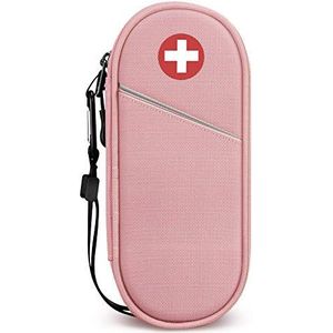 SITHON EpiPen Medische Draagtas Geïsoleerd, Reismedicatie Organizer Tas Medische Noodzaak voor 2 EpiPens, Astma-inhalator, Anti-histamine, Auvi-Q, Allergiemedicijn Essentials, (Roze)