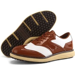 PENXZT Waterdichte golfschoenen voor heren, antislip, lichtgewicht, spikeloze golfschoenen, grote maten,B,39 EU