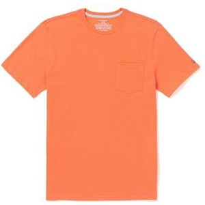Volcom Heren Solid Modern Fit Pocket T-shirt met korte mouwen, Turbo Oranje, S, Turbo Oranje, S
