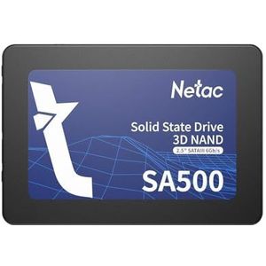 Netac 256 GB SA500 SSD, 2,5 inch, SATA3, 3D TLC NAND, R/W 520/450 MB/s, 7 mm