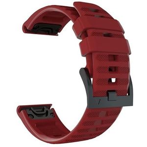 DFAMIN 22mm Easy-Fit Siliconen Band Voor Garmin Fenix 7/Fenix 6/6 Pro Quick Release Band Vervanging Voor Fenix 5/5 Plus Armband, 22mm, agaat