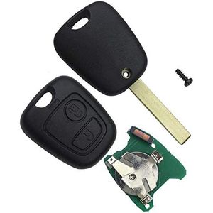 ProPlip Complete sleutel met elektronische programmering PLIP Peugeot 107 207 307 407 106 206 306 406 Citroen C1 C2 C3 C4 C5 C6 C8 Xsara Saxo Berlingo Picasso afstandsbediening 434 mhz