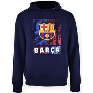 FCB FC Barcelona Capuchontrui van marmer met capuchon, officieel gelicentieerd product, maat S