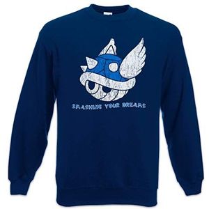 Urban Backwoods Smashing Your Dreams Heren Sweatshirt Pullover Sweater Blauw Maat M