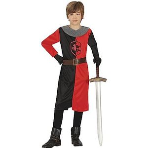 Middeleeuwse & Renaissance Strijders Kostuums | Rode Ridder Bernhard Van Horses Kind Kostuum | 10-12 jaar | Carnaval kostuum | Verkleedkleding